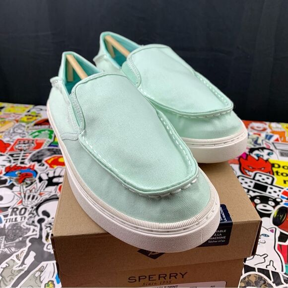 Sperry Top-Sider Slip On Mint Green Womens Various Sizes - Picture 6 of 14